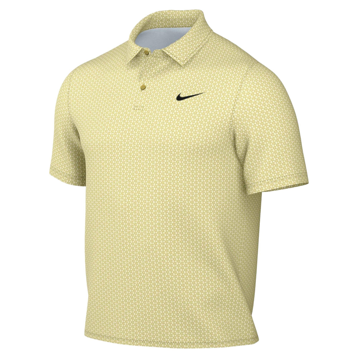 Nike Velocity Men's Dri-FIT Golf Polo - Micro Print - Saffron Quartz / Black