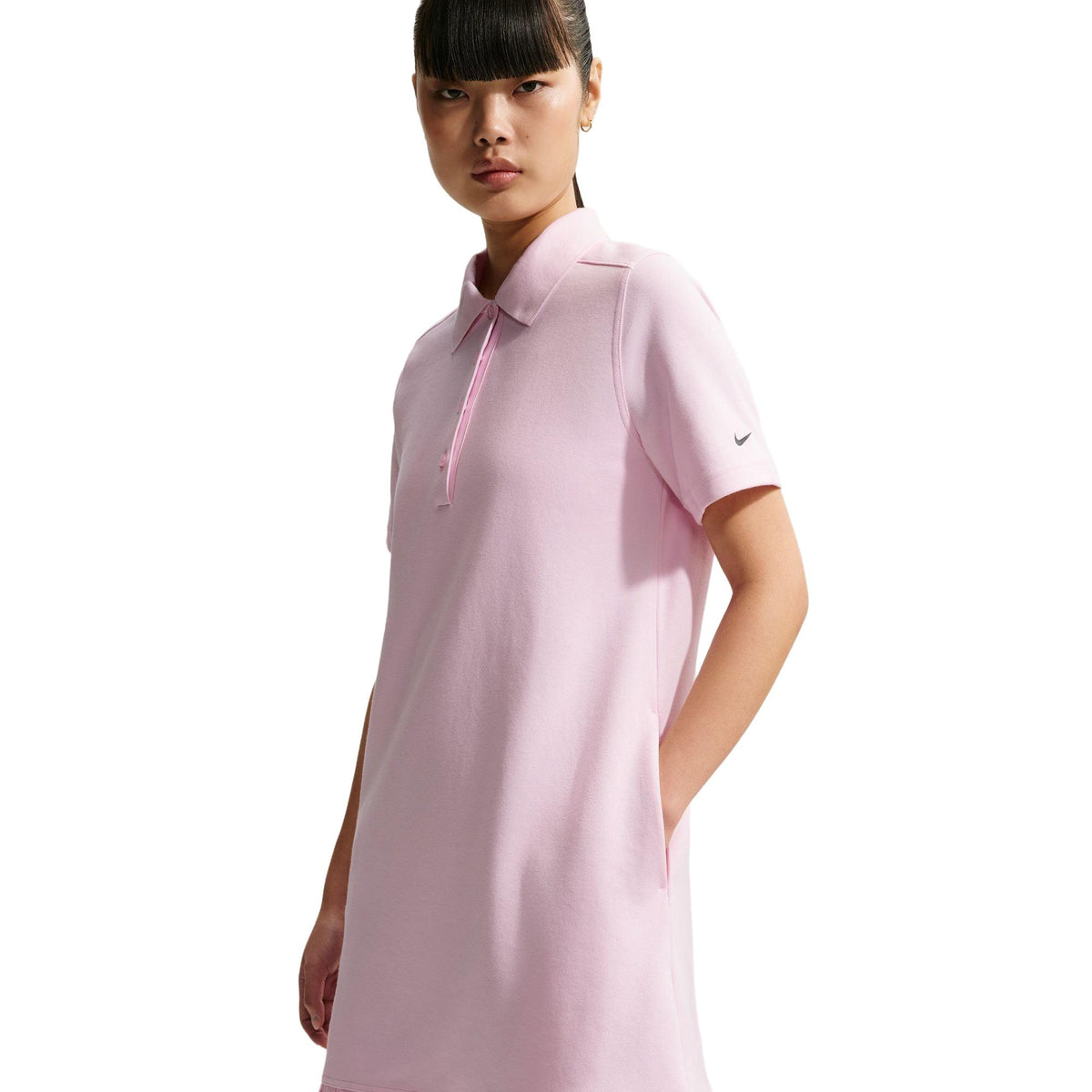 Nike Women's Golf Polo Dress - Pink Foam / Black