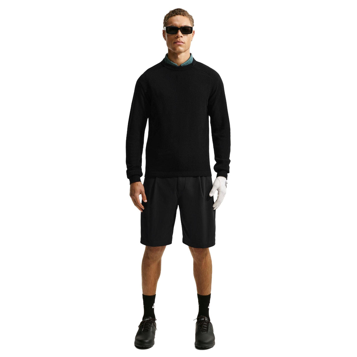 Nike Tailored Performance Men's Crew-Neck Golf Crew-Neck Top - Black / Anthracite