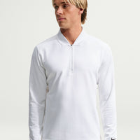 Nike Velocity Men's Therma-FIT 1/2-Zip Golf Top - White / Black