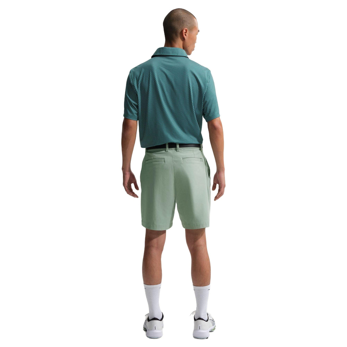 Nike Velocity Men's Dri-FIT Golf Polo - Floral - Malachite / College Navy / White
