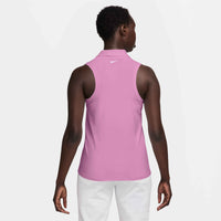 Nike Victory Dri-FIT Sleeveless Golf Polo - Womens - Sold Out - Light Magenta/White
