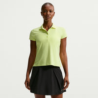 Nike Golf Club Women's Dri-FIT UV Short-Sleeve Golf Polo - Lt Lemon Twist / black
