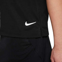 Nike Dri-FIT Victory Big Kids' (Girls') Golf Polo - Black / White