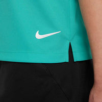 Nike Dri-FIT Victory Big Kids' (Girls') Golf Polo - Washed Teal / White