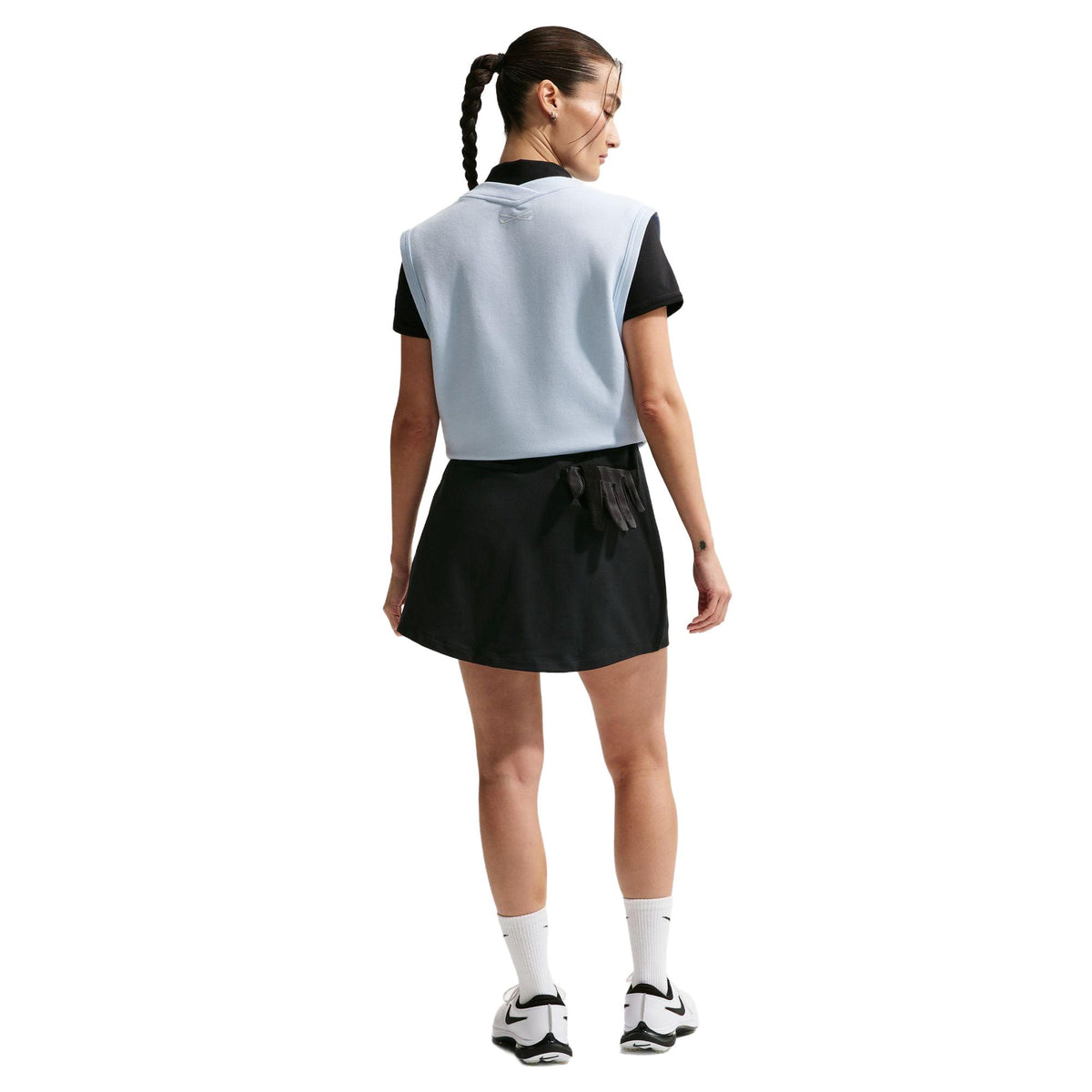 Nike Golf Club Women's Dri-FIT Golf Skirt - Black / Sail