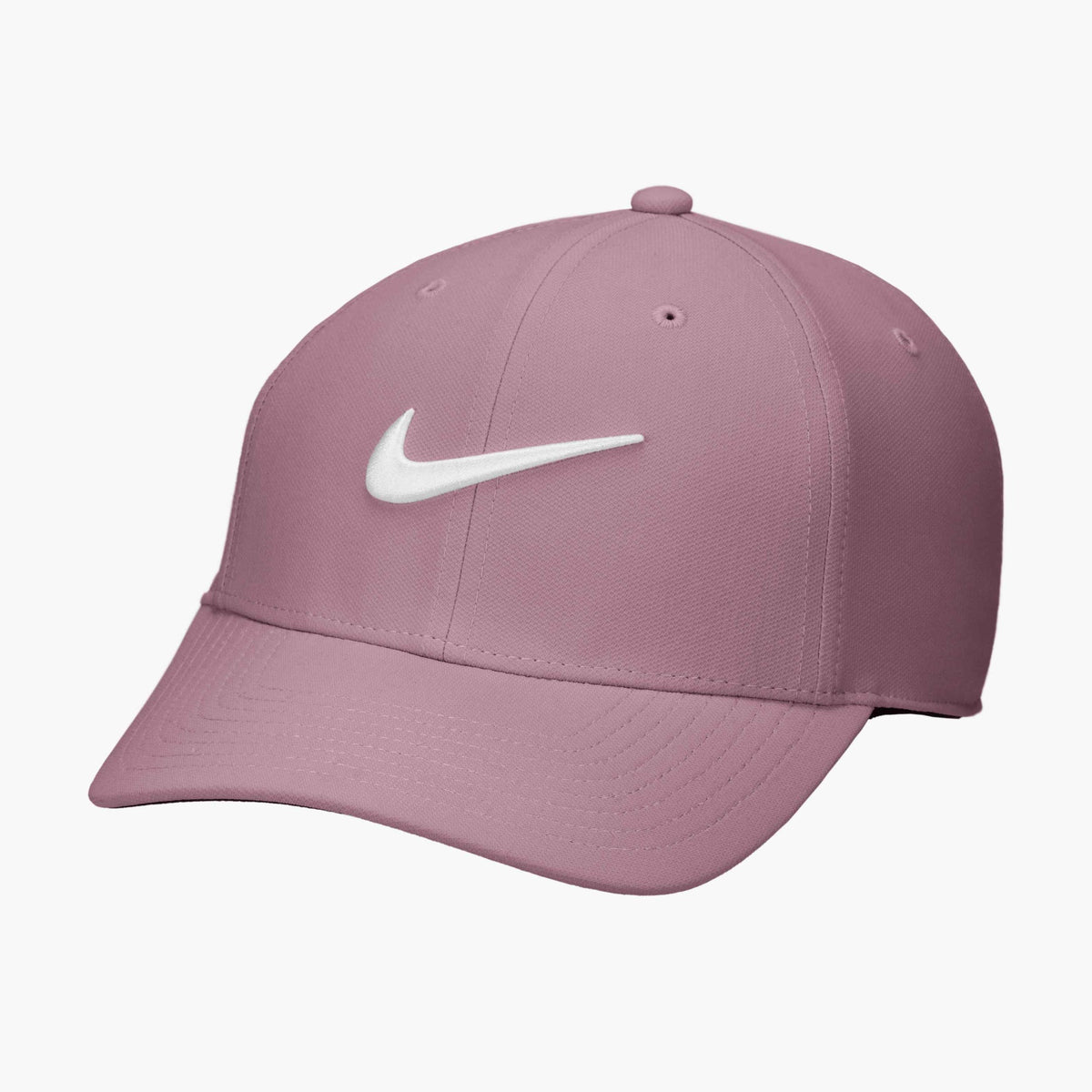 Nike Dri-Fit Structured Swoosh Club Cap (backordered to July 2026) - Plum Dust/White