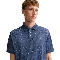 Nike Par Men's Dri-FIT Microprint Birds Golf Polo - Diffused Blue