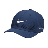 Nike Dri-FIT ADV Rise Structured SwooshFlex Cap - Midnight Navy / Anthracite / White