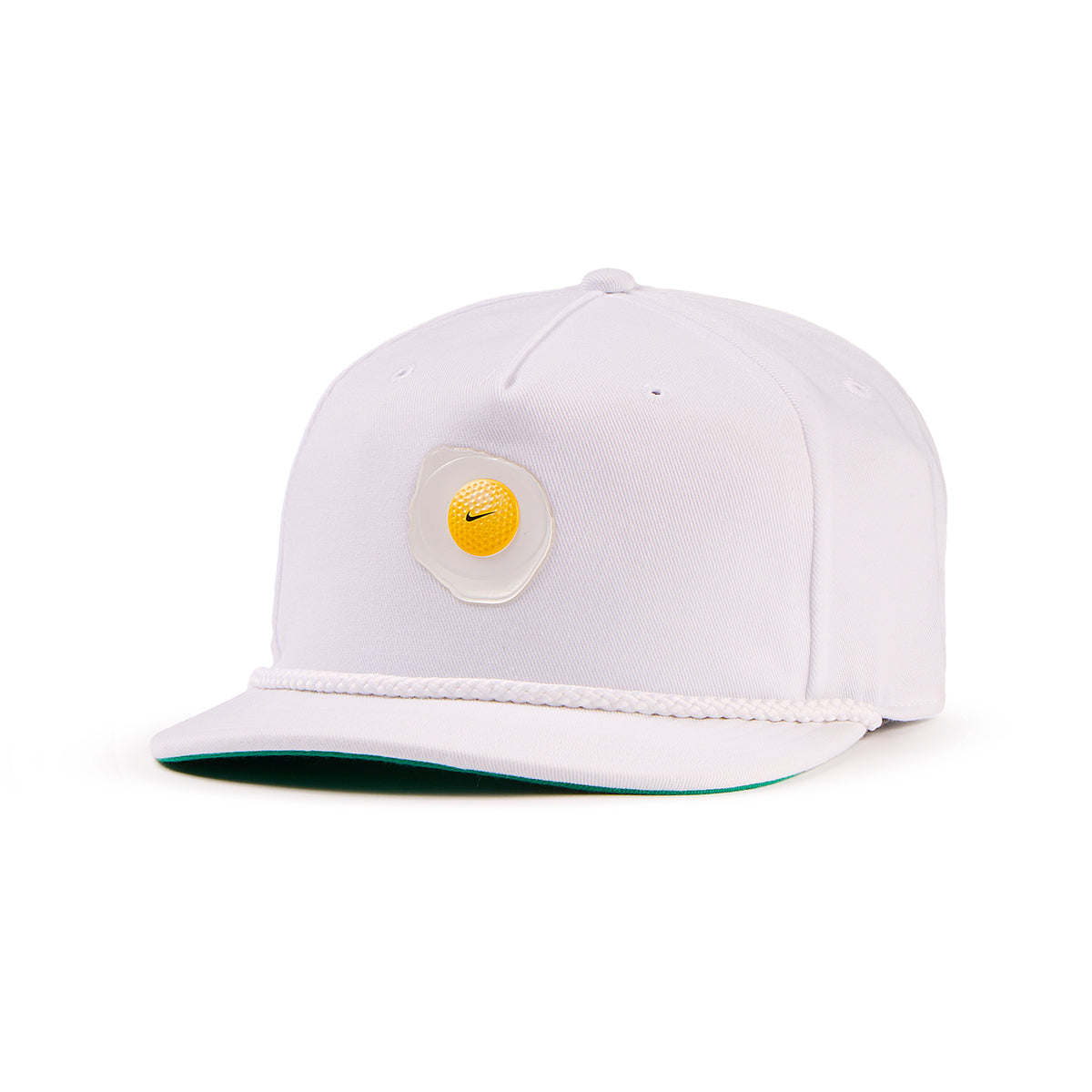Nike Pro Unstructured Dri-FIT Golf Cap - White / Malachite / Anthracite
