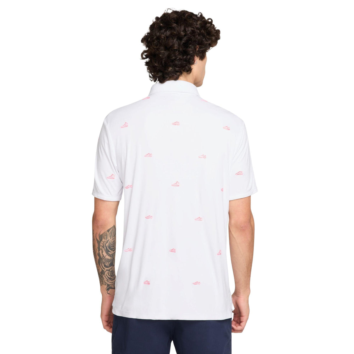 Nike Par Men's Dri-FIT Polo - White / Hot Lava