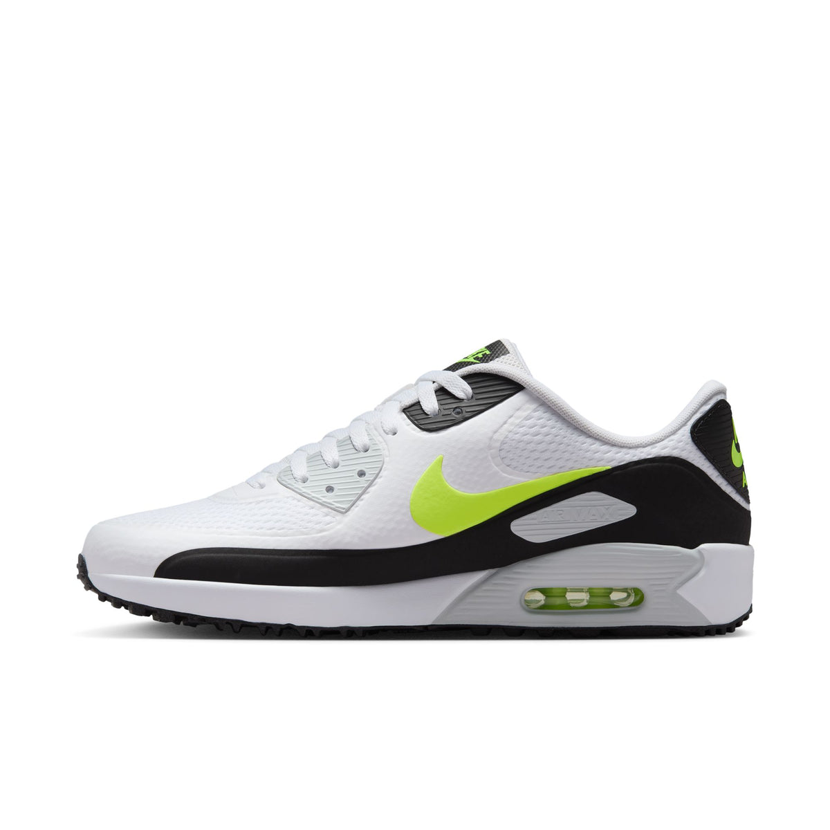 Nike Air Max 90 G Golf Shoes - Mens - White/Hot Lime