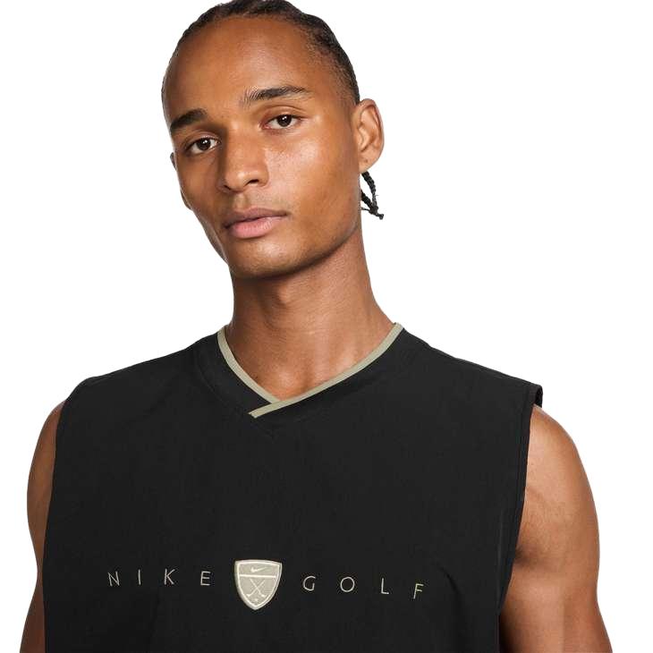 Nike Fairway Fresh Men's Dri-FIT Oversized Golf Wind Vest - Black / Limestone