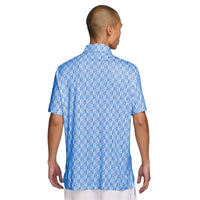 Nike Par Men's Dri-FIT Golf Polo - Icon Print - Pacific Blue