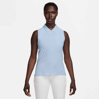 Nike Victory Dri-FIT Sleeveless Golf Polo - Womens - Sold Out - Hydrogen Blue/White