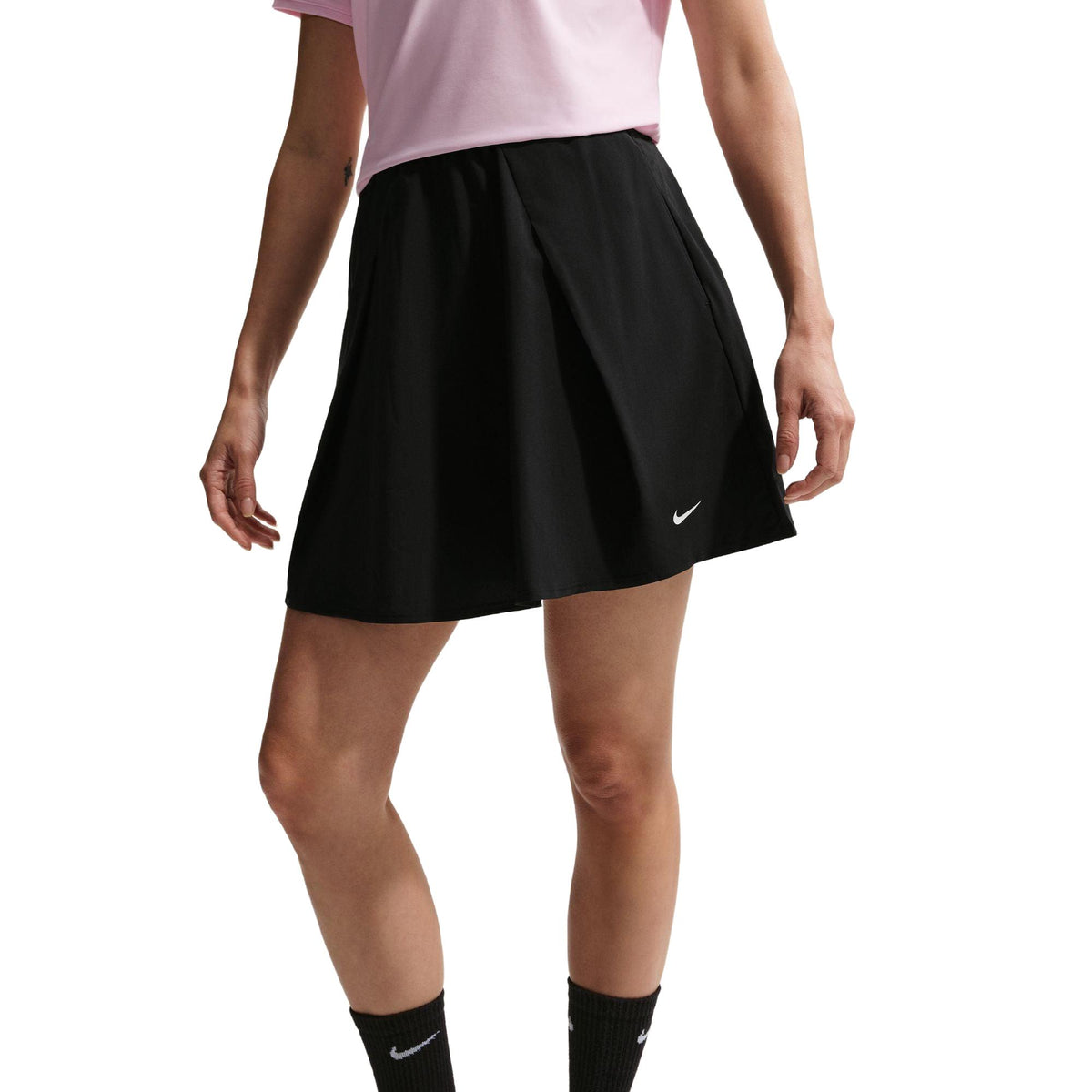 Nike Golf Club Women's Dri-FIT Flouncy Golf Skirt - Black / Sail