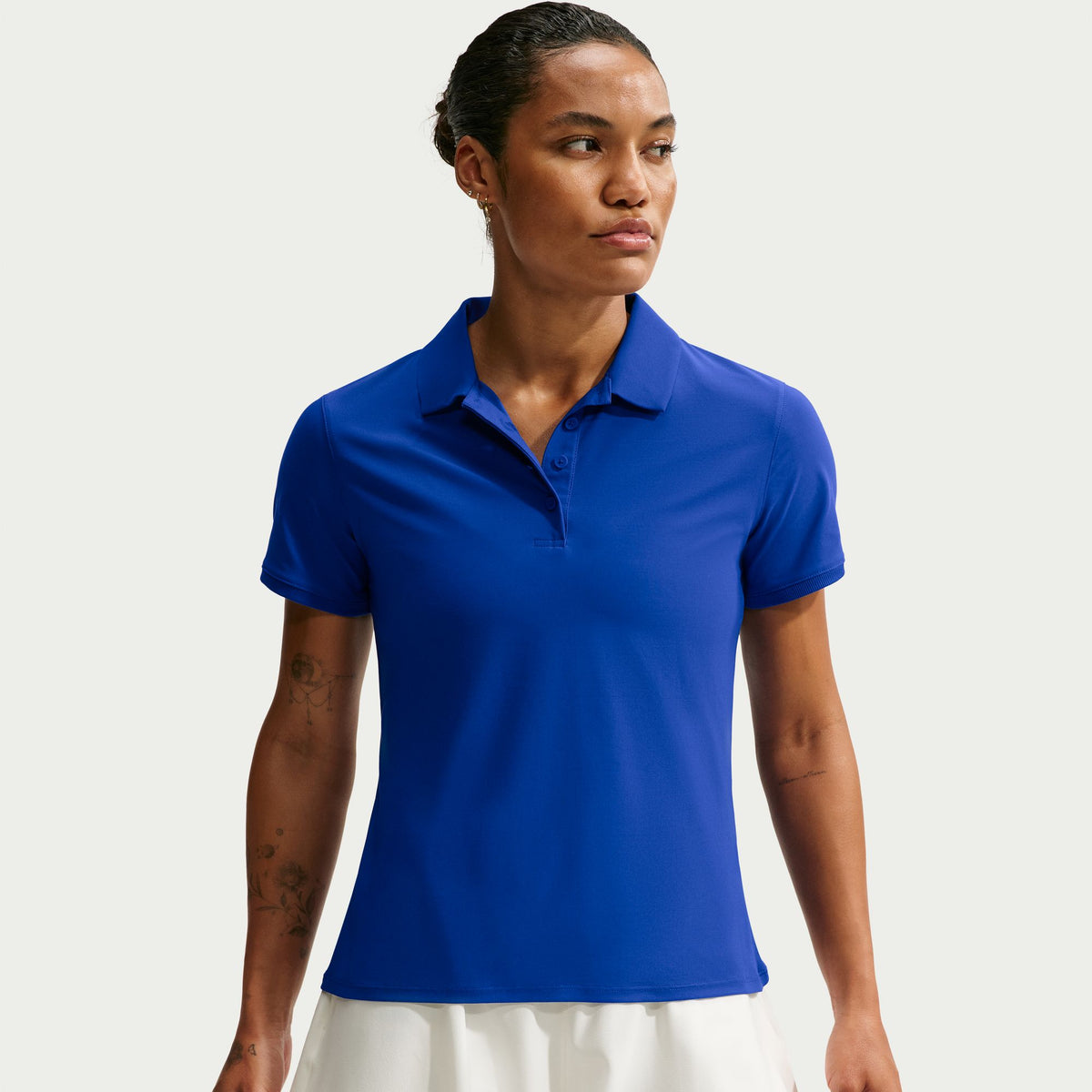 Nike Victory Women's Dri-FIT Short-Sleeve Golf Polo - Old Royal / White