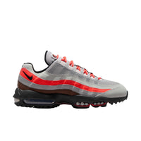 Nike Air Max '95 G Golf Shoes - Light Silver / Light Smoke Grey / Bright Crimson / Black