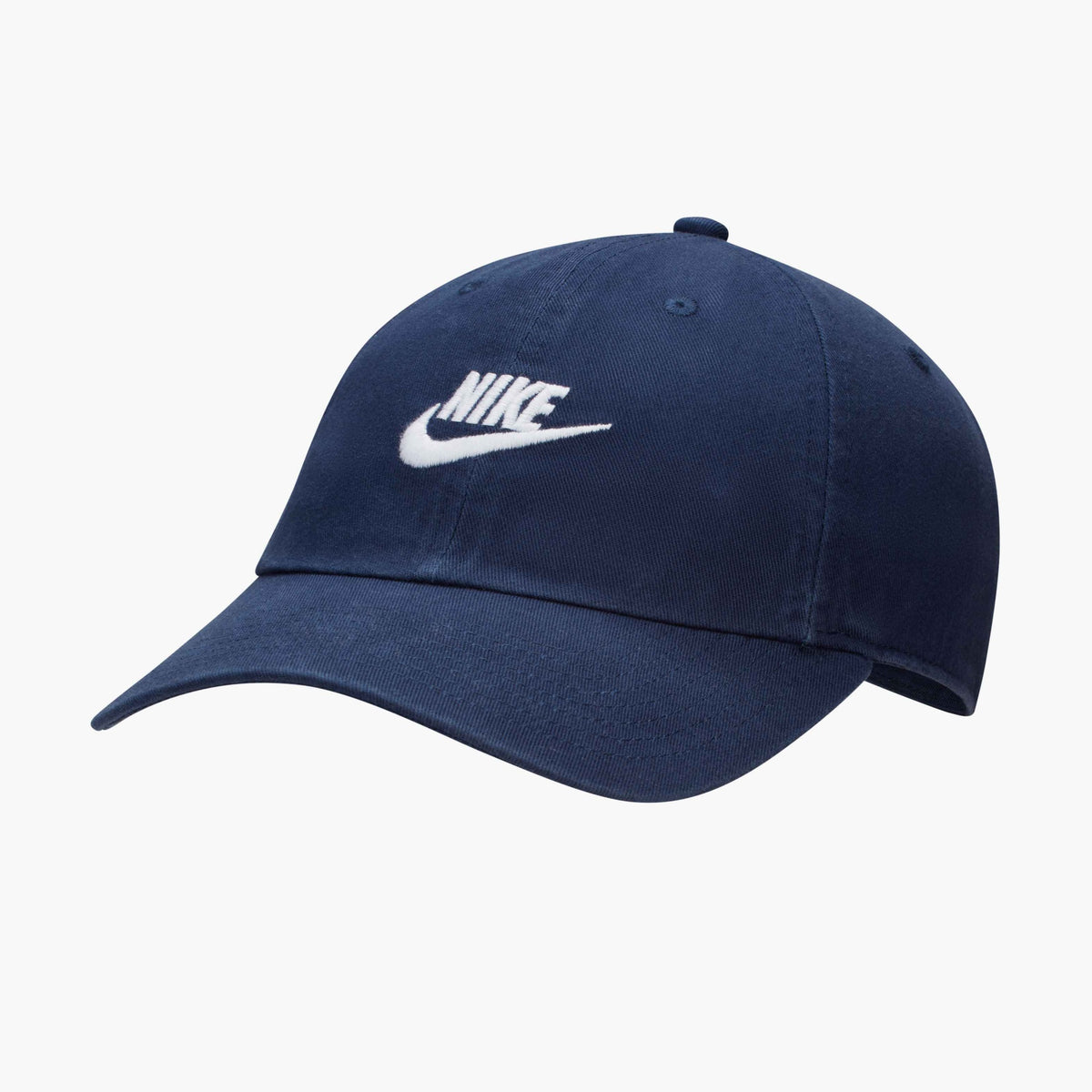 Nike Club Unstructured Futura Wash Cap - Midnight Navy / White