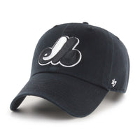 Montreal Expos '47 Clean Up Cap - Black/White