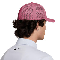 Nike Rise Dri-FIT ADV SwooshFlex Structured Golf Cap - Peony / Anthracite / Black