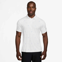 Nike Par Men's Dri-FIT Short-Sleeve Golf Polo - White / Work Blue