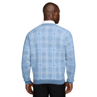 Nike Tartan Men's Loose Golf Cardigan - Work Blue