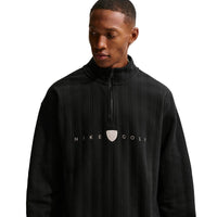 Nike Fairway Fresh Men's Therma-FIT Oversized 1/2-Zip Golf Top - Black / Limestone