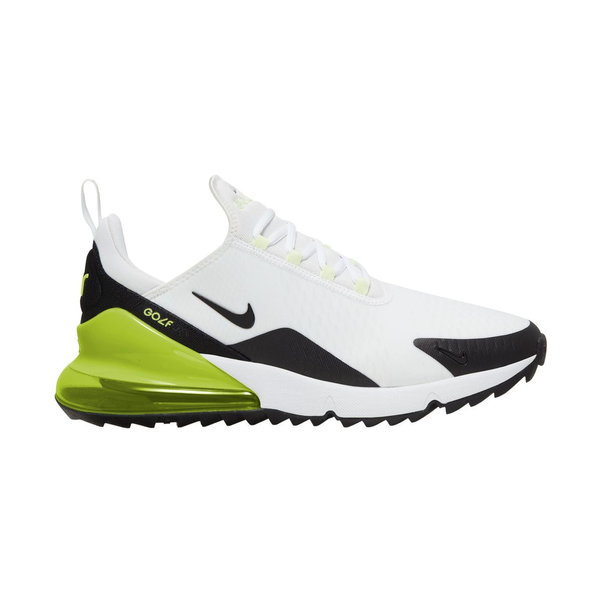 Nike Air Max 270 G Golf Shoe - Mens - White/Volt/Barely Volt/Black