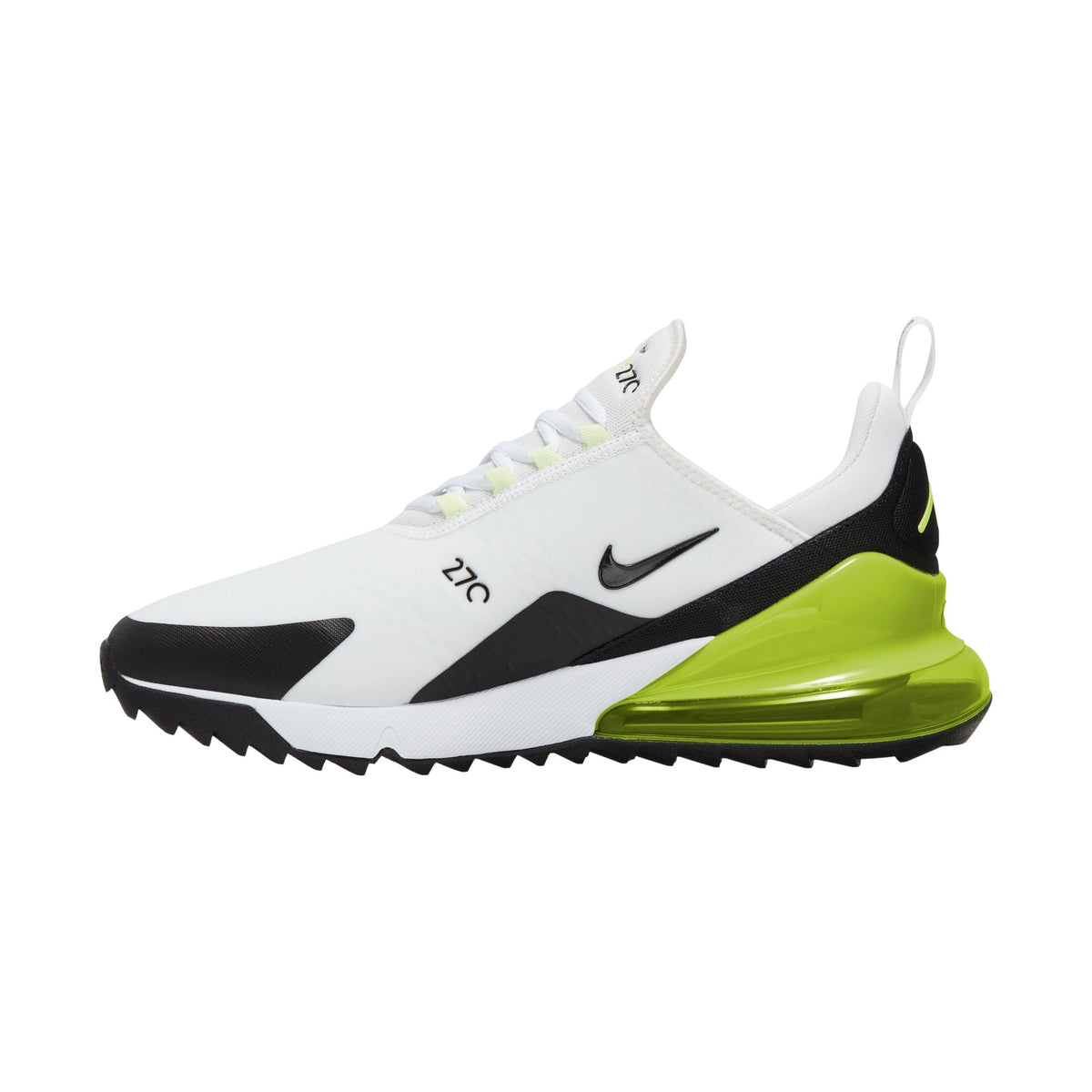 Nike Air Max 270 G Golf Shoe - Mens - White/Volt/Barely Volt/Black