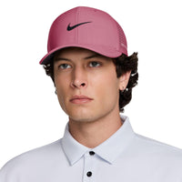 Nike Rise Dri-FIT ADV SwooshFlex Structured Golf Cap - Peony / Anthracite / Black