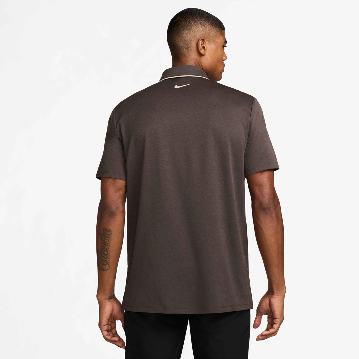 Nike Tour Dri-Fit Piping Golf Polo - Baroque Brown/Pale Ivory