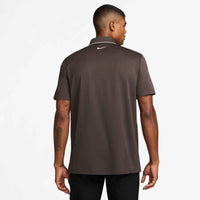 Nike Tour Dri-Fit Piping Golf Polo - Baroque Brown/Pale Ivory