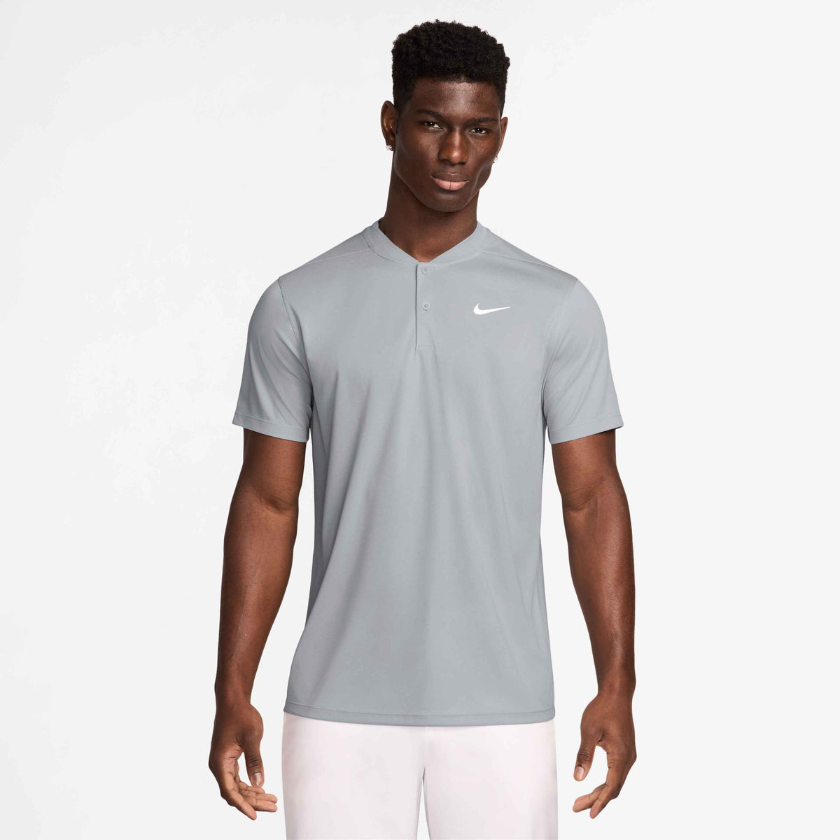 Nike Dri-FIT Victory Blade Golf Polo - Mens - Wolf Grey/White