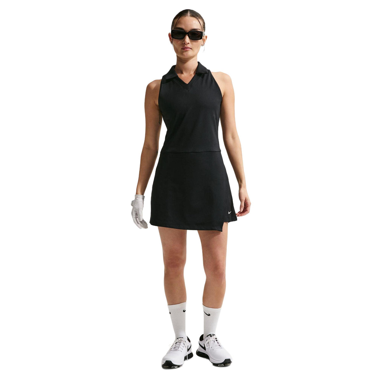 Nike Golf Club Women's Unlined Dri-FIT Golf Dress - Black / Sail