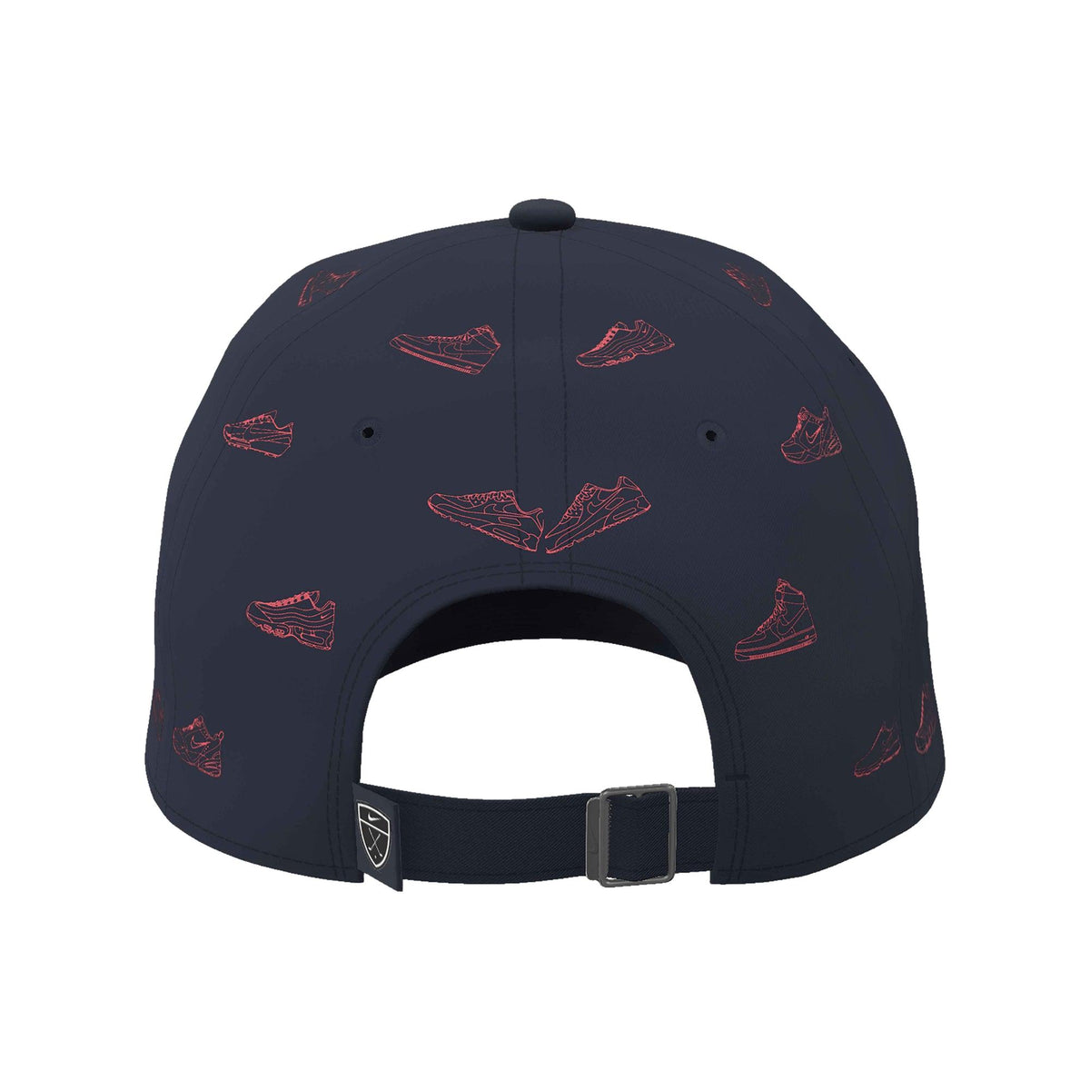 Nike Club Unstructured Golf Cap - College Navy / Hot Lava