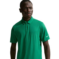 Nike Velocity Men's Dri-FIT Sleeve Logo Golf Polo - Malachite / white