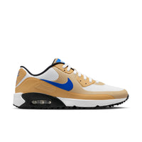 Nike Air Max 90 G Golf Shoes - Mens - White/Linen/Game Royal