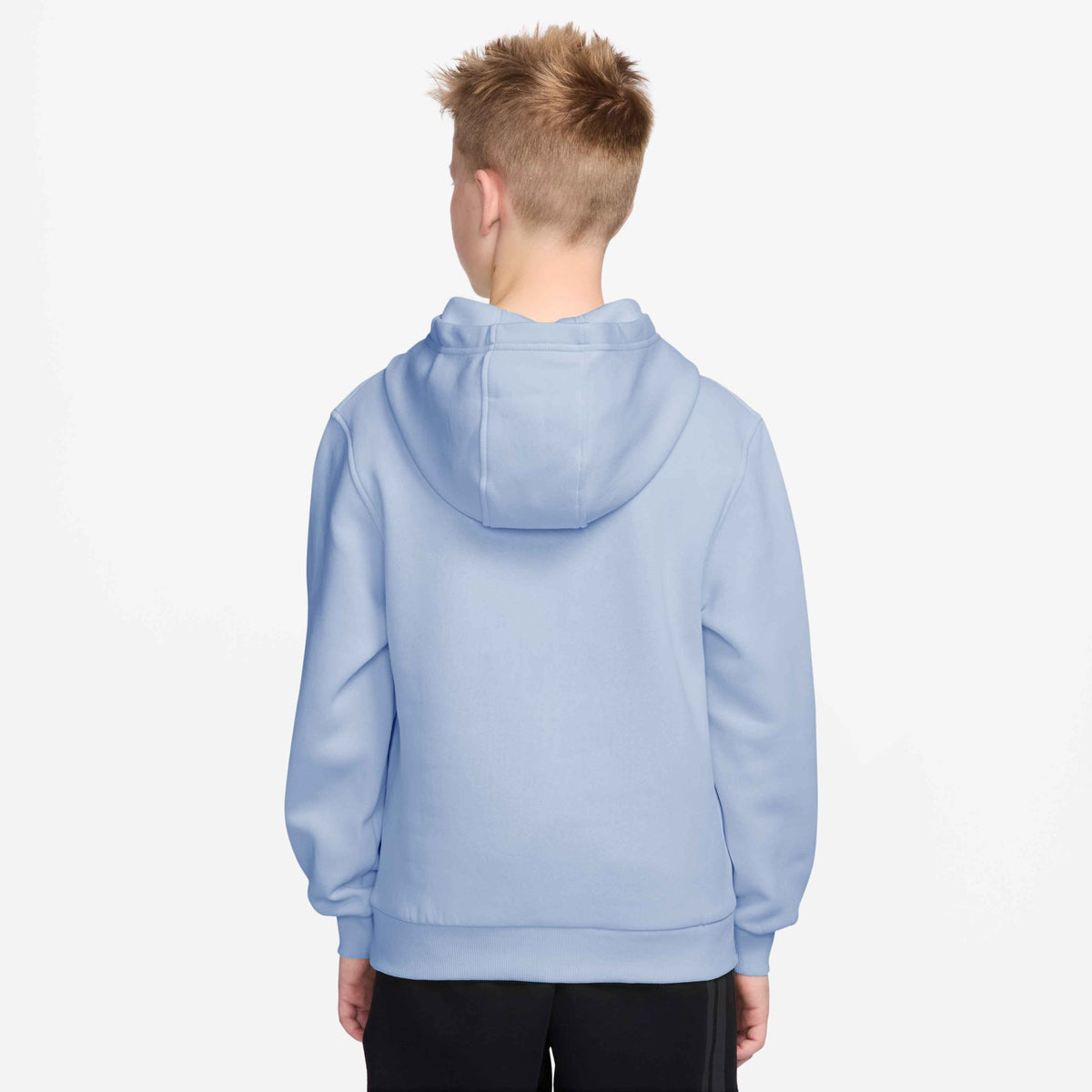 Nike Sportswear Club Fleece Big Kids' Pullover Hoodie - Hydrogen Blue / White