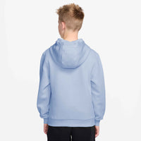 Nike Sportswear Club Fleece Big Kids' Pullover Hoodie - Hydrogen Blue / White