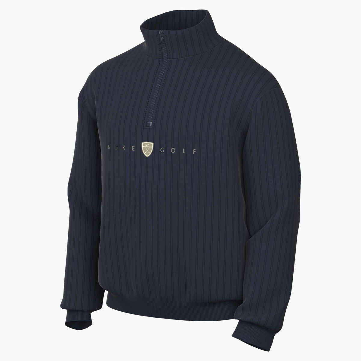 Nike Fairway Fresh Men's Therma-FIT Oversized 1/2-Zip Golf Top - College Navy / Limestone