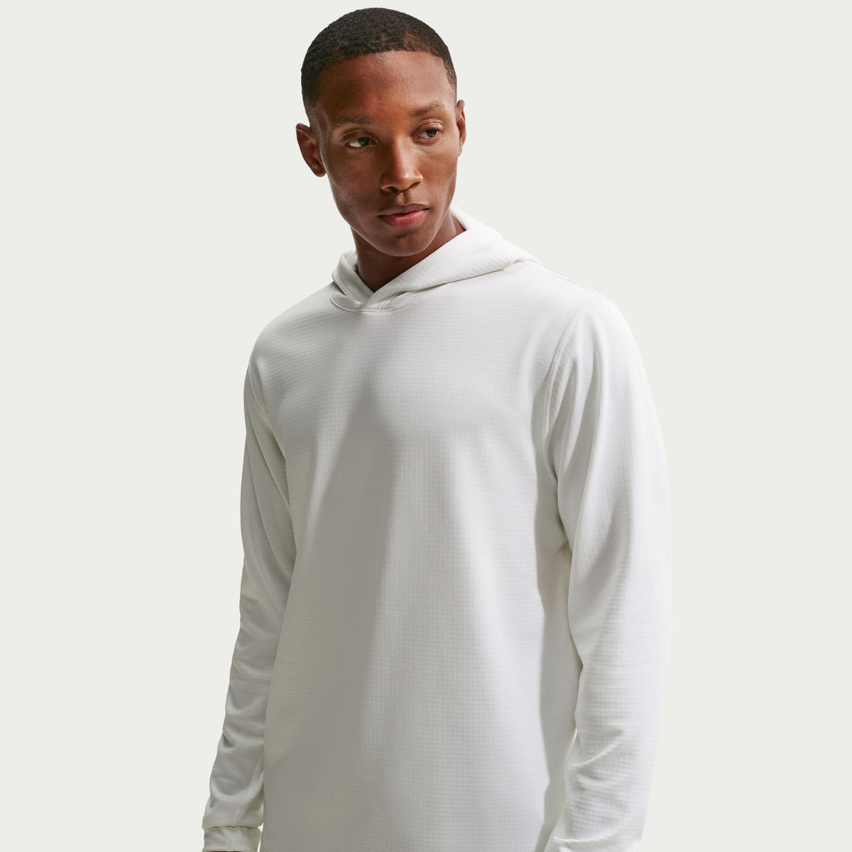 Nike Velocity Men's Therma-FIT Golf Hoodie - White / Black