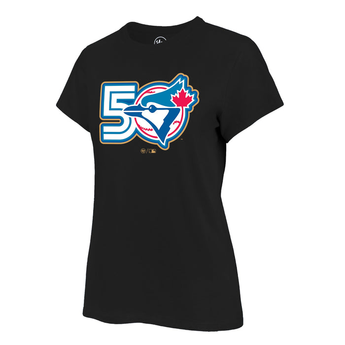 Toronto Blue Jays '47 Fan 50 Women's Tee - Black