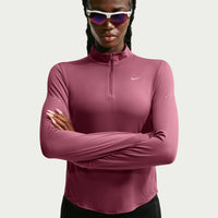 Nike Swift Women's Dri-FIT UV 1/4-Zip Running Top - Pink Smoke