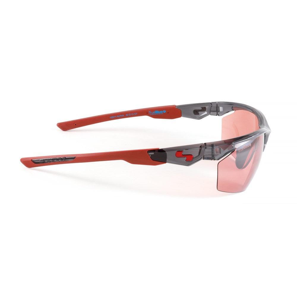 Sundog Alpha Crystal Dark Grey/Aurora Flash Mirror TrueBlue Lens