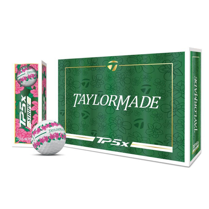 Taylormade Season Opener TP5x Stripe Golf Balls - Azalea - One Dozen