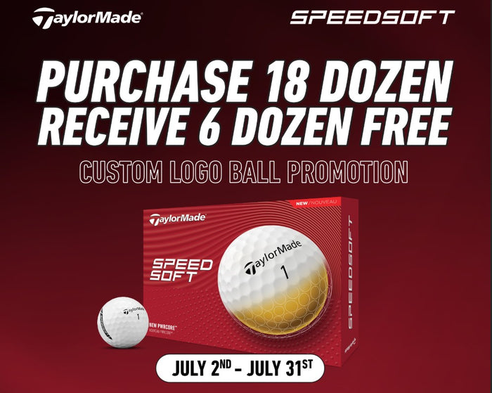 Custom Logo TaylorMade SpeedSoft Golf Ball Promotion - Buy 18 Dozen Get 6 Dozen Free