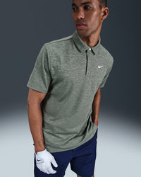 Nike Tour Men's Dri-FIT Jacquard Golf Polo - Clay Green / Night Forest / Pale Ivory