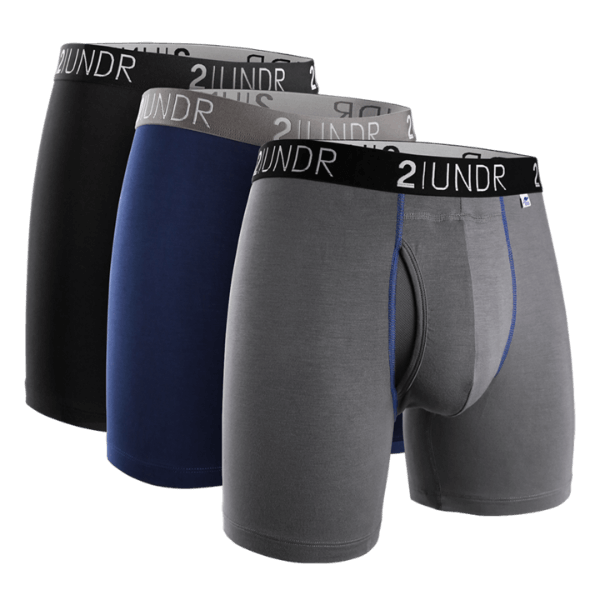 2UNDR 3 Pack - Swing Shift Boxer Brief SOLIDS