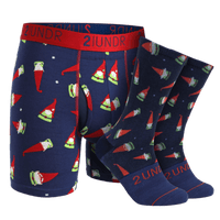 2UNDR SS Boxer Brief/Sock Pack - Gnomes